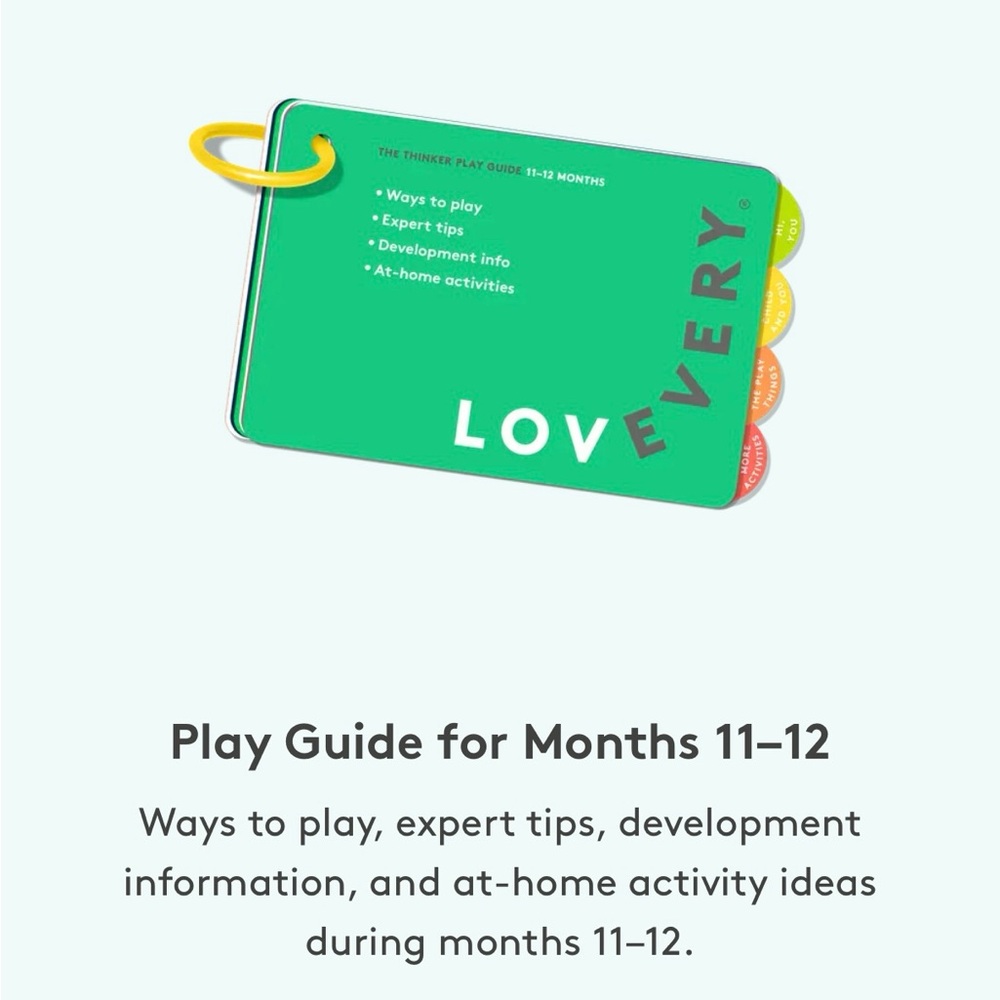 The Thinker Play Guide for Months 11–12 (NWT)